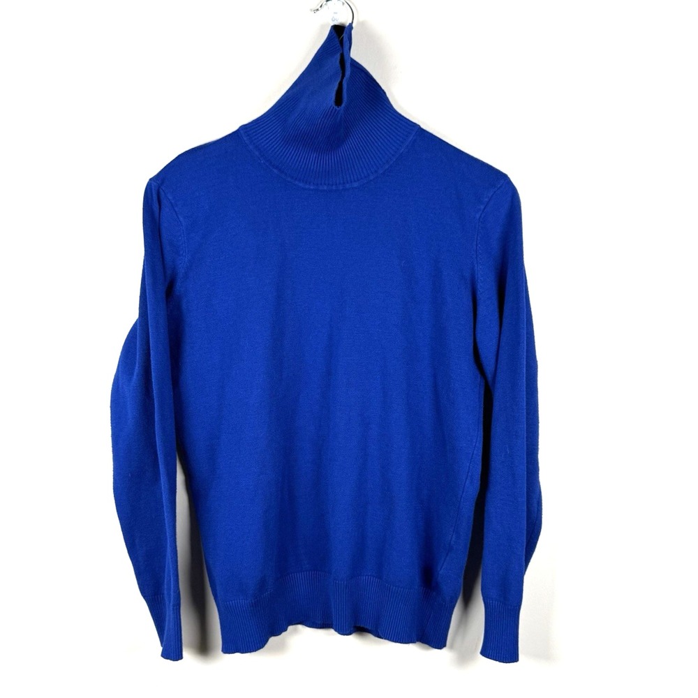 Metric Knits Women‎ Blue Turtleneck Sweater Tunic Style XL NEW
